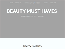 Tablet Screenshot of beautymusthaves.nl